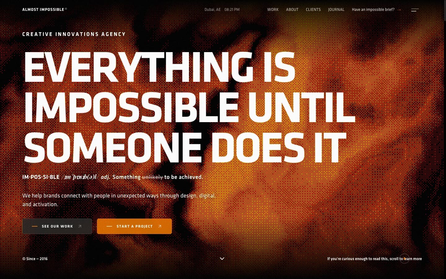 Delivered client website